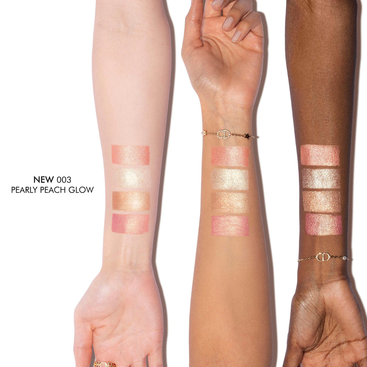 DIOR  Backstage Glow Maximizer Face Palette - 003 Pearly Peach Glow