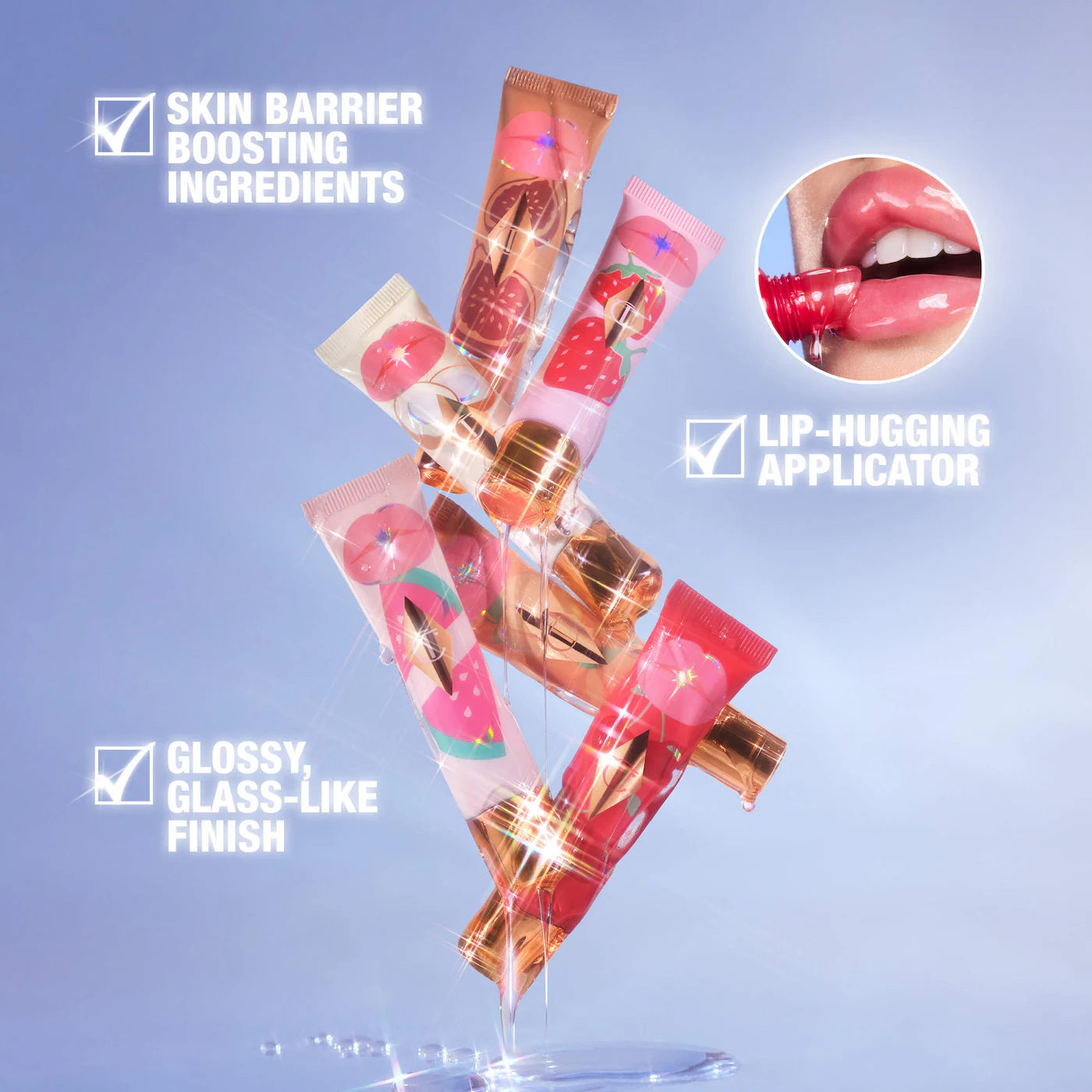 Charlotte Tilbury  Unreal Lips Healthy Glow Nectar Lip Oil with Hyaluronic Acid and Vitamin E