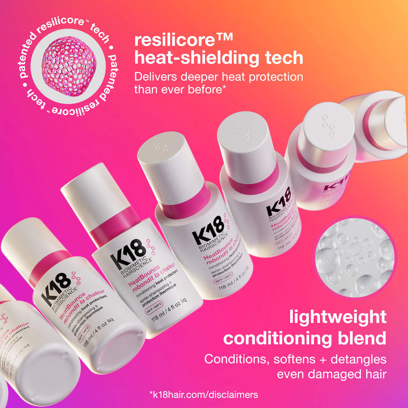 K18 Biomimetic Hairscience  Mini HeatBounce™ Leave-In Conditioner Heat Protectant