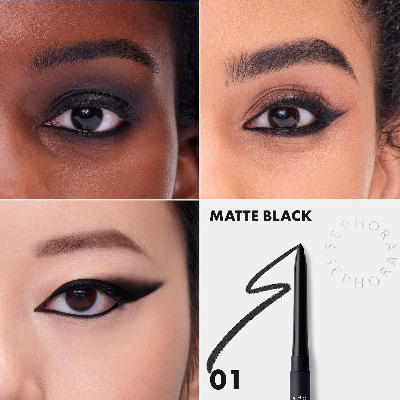 SEPHORA COLLECTION  12HR Colorful Waterproof Retractable Eyeliner - Black