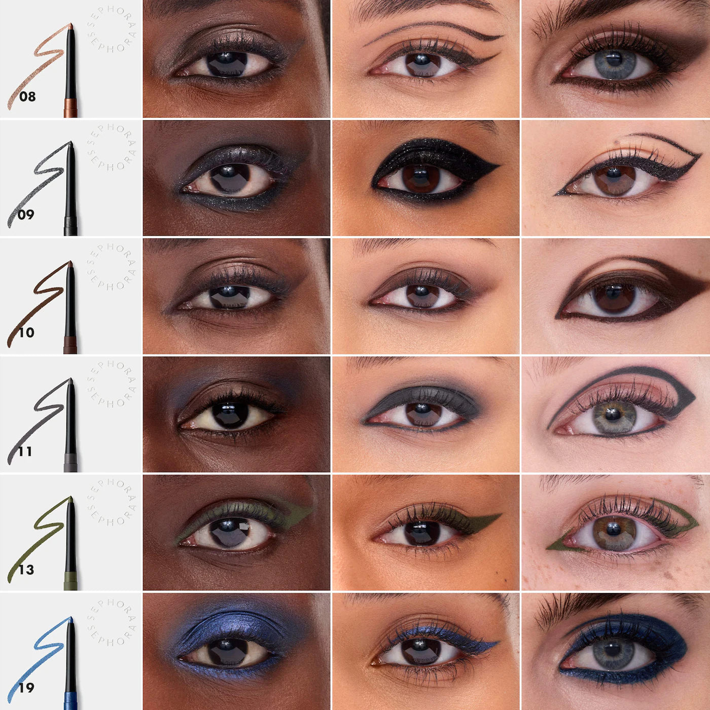 SEPHORA COLLECTION  12HR Colorful Waterproof Retractable Eyeliner - Black