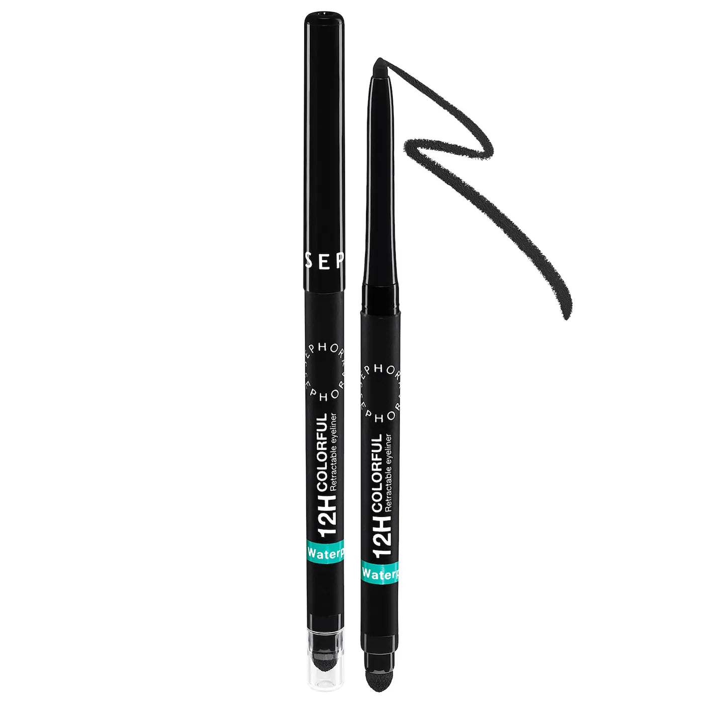 SEPHORA COLLECTION  12HR Colorful Waterproof Retractable Eyeliner - Black