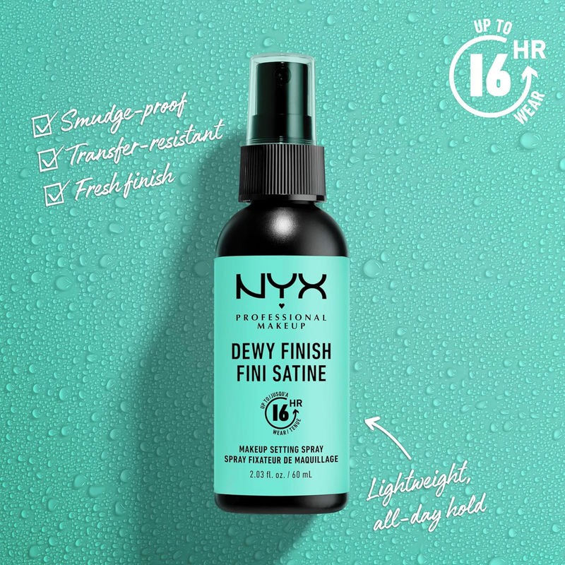 NYX Makeup  Makeup Setting Spray, Long lasting, Dewy Finish