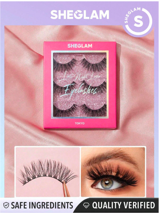 SHEGLAM Late Night Lover Full Volume False Eyelashes-Tokyo