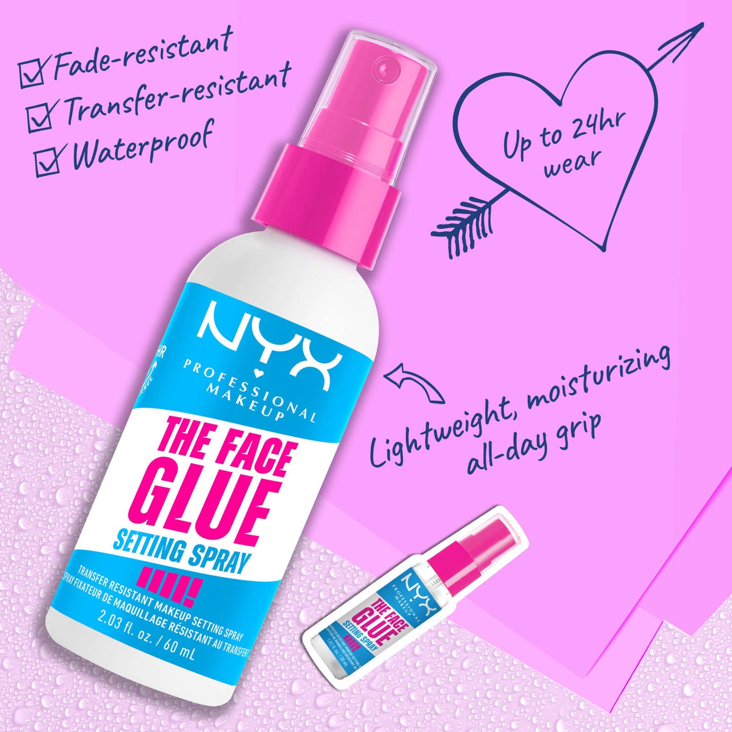 NYX The Face Glue Gripping Setting Spray